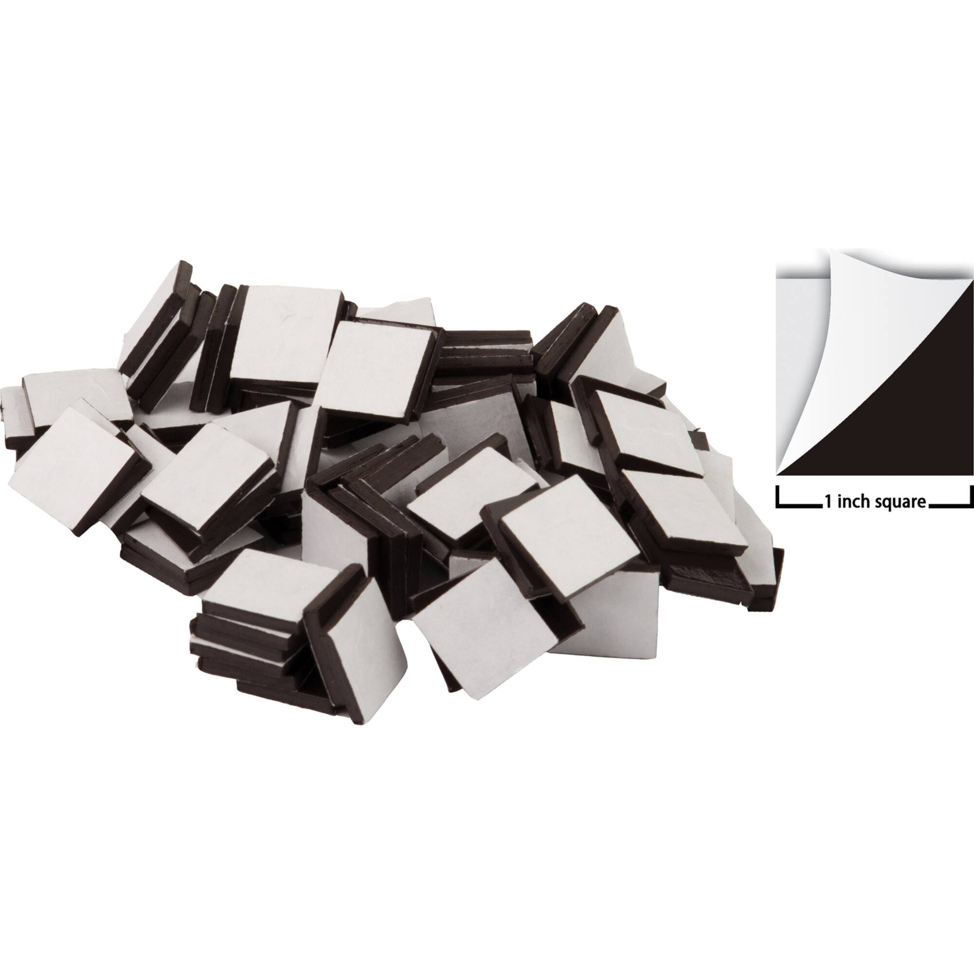 Teacher Created Resources 1'' Adhesive Magnetic Squares, 3 Packs of 50